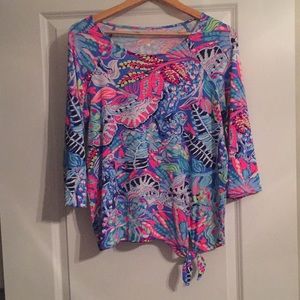 Lilly Pulitzer 3/4 sleeve top